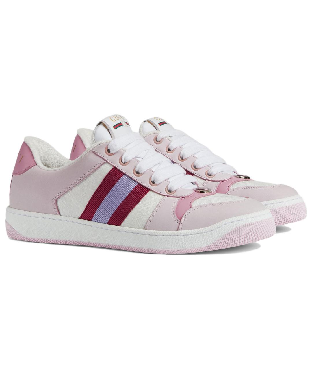 GUCCI Розовые кроссовки, фото 3