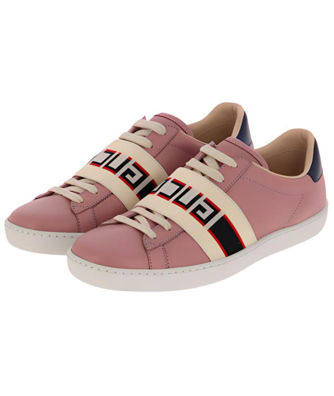GUCCI Розовые кеды, фото 3