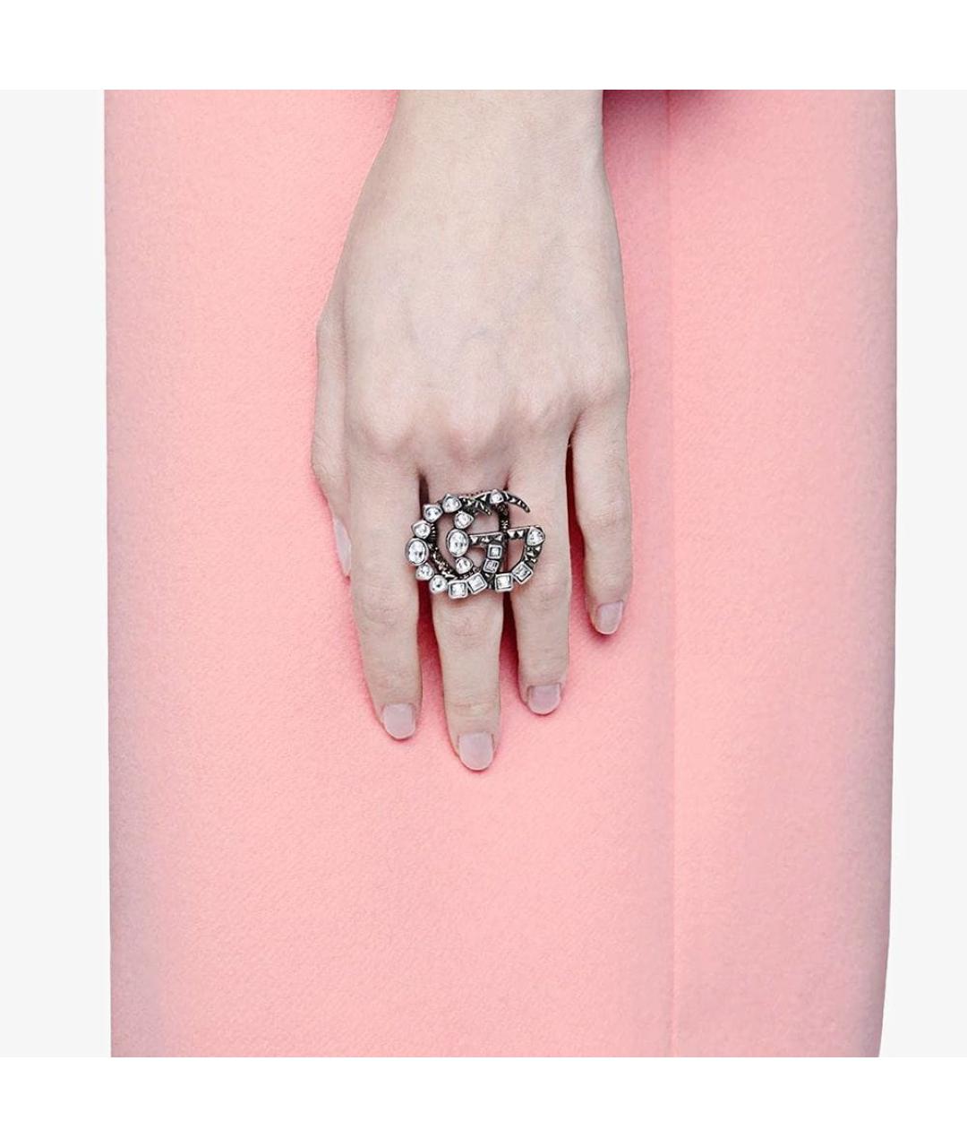 GUCCI Серебряное латунное кольцо, фото 4