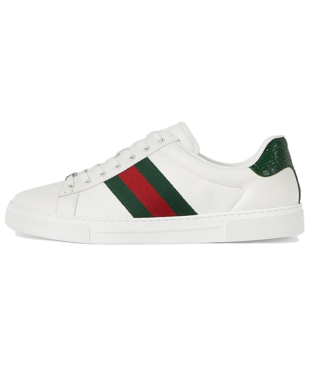 GUCCI Белые низкие кроссовки / кеды, фото 2