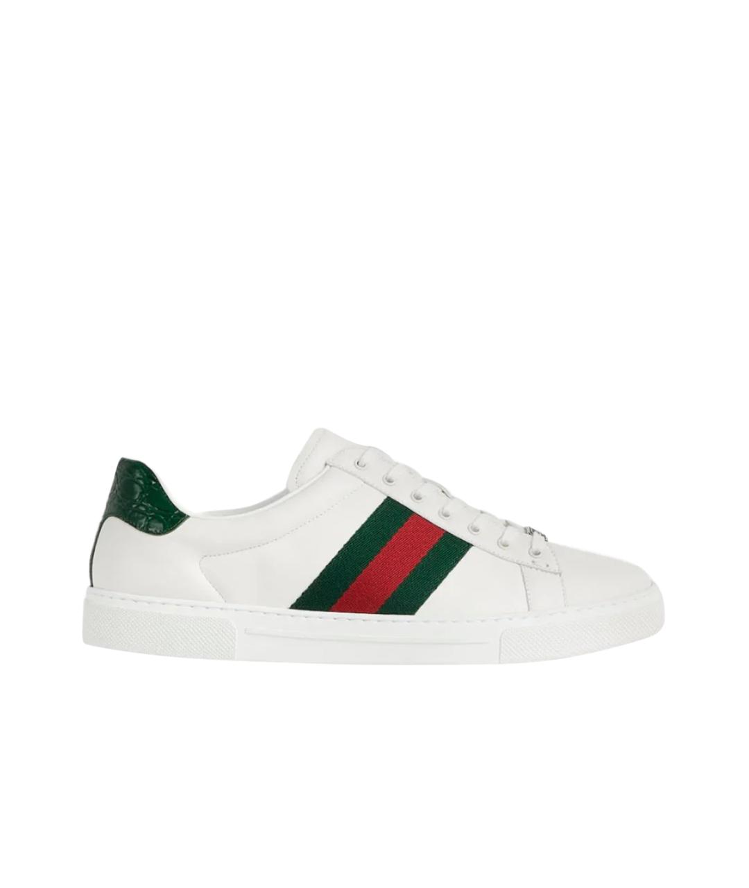 GUCCI Белые низкие кроссовки / кеды, фото 1