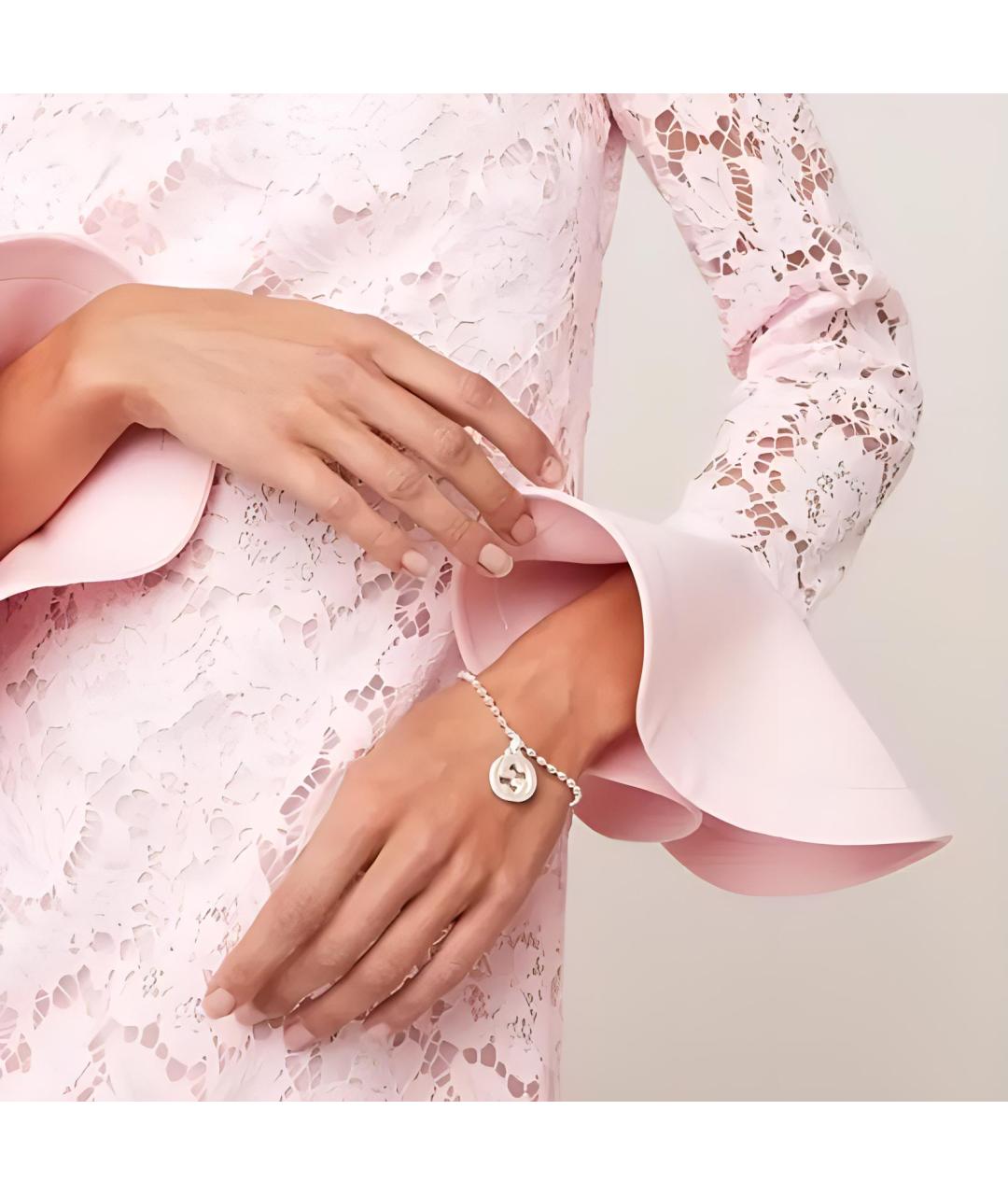 GUCCI Серебрянный серебряный браслет, фото 2