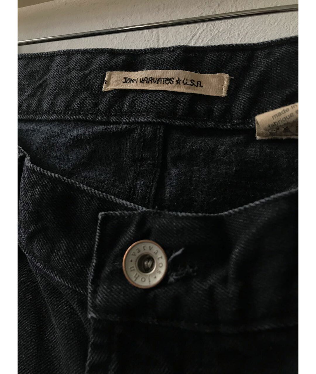 JOHN VARVATOS Черные хлопковые джинсы скинни, фото 5