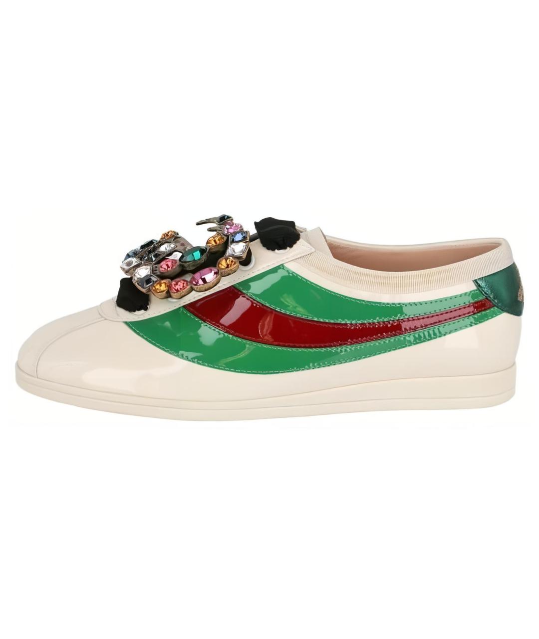 GUCCI Белые кеды, фото 2