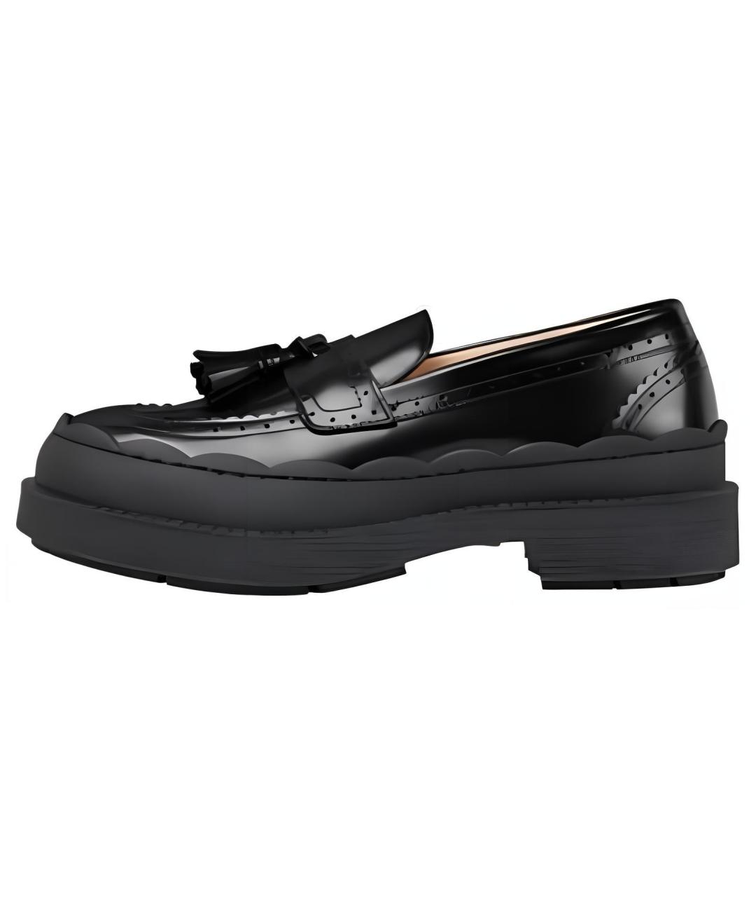 GUCCI Черные кожаные лоферы, фото 2
