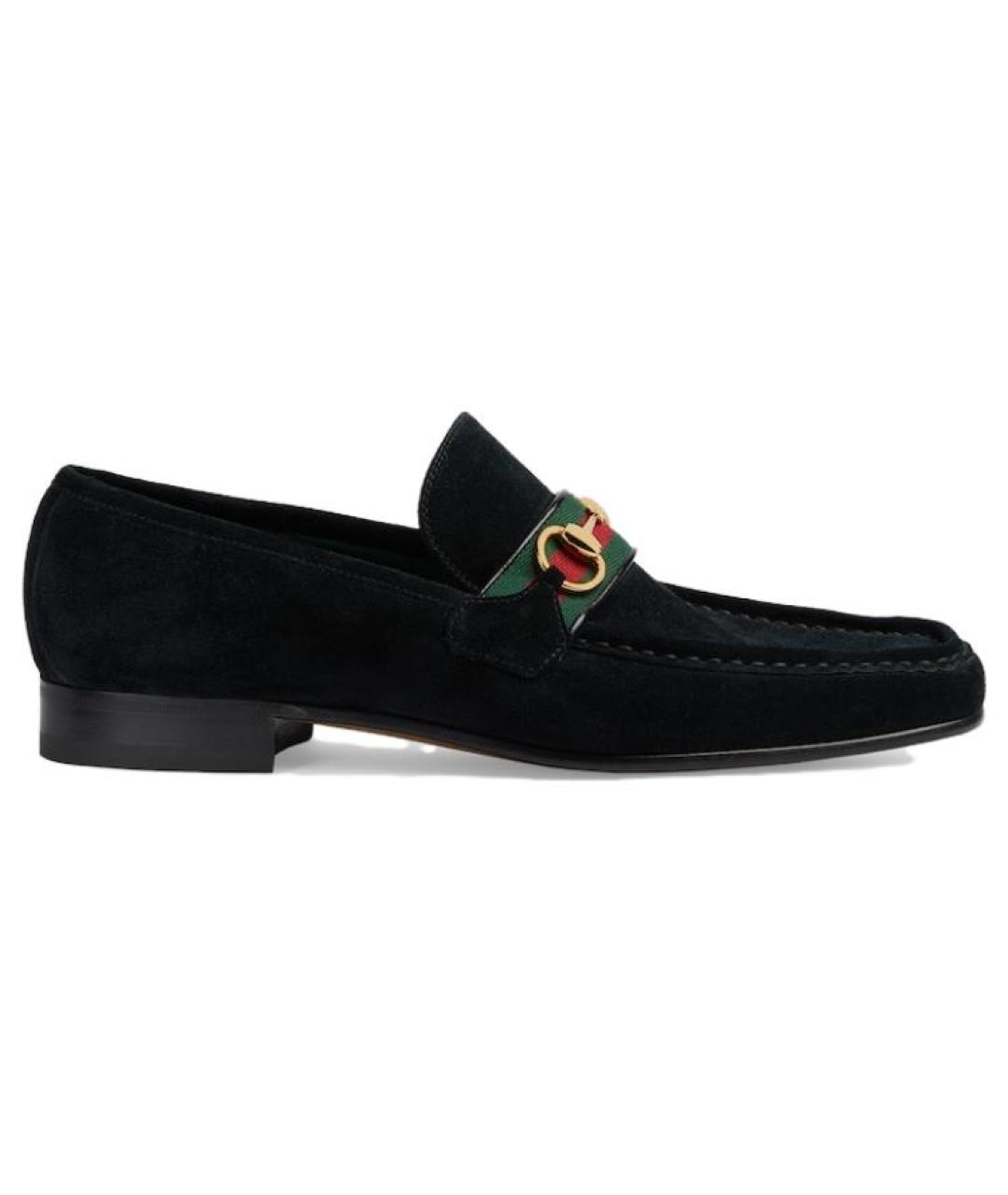 GUCCI Черные лоферы, фото 1