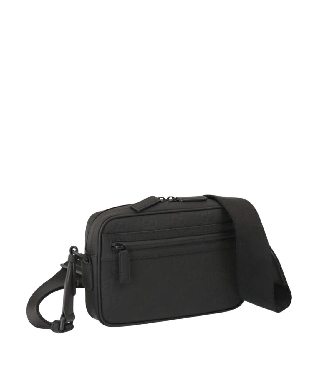 GUCCI Черная кожаная сумка на плечо, фото 1