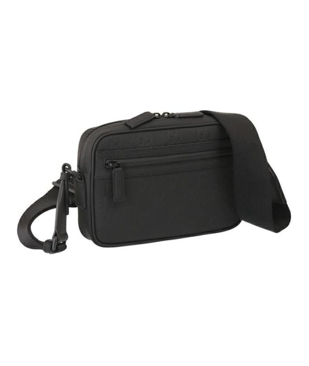 GUCCI Черная кожаная сумка на плечо, фото 4