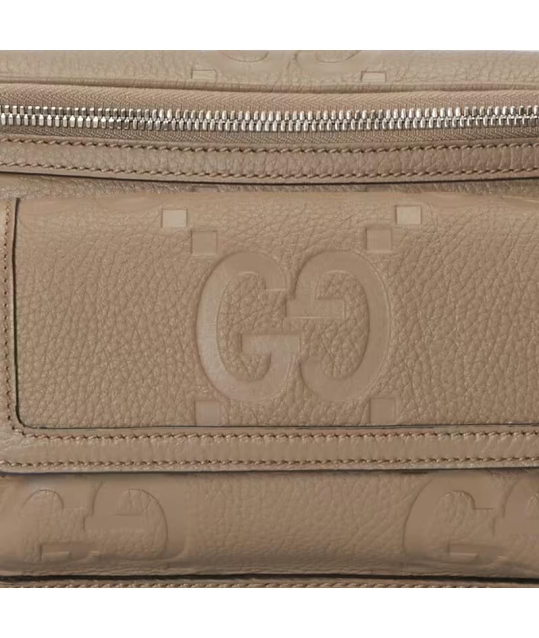 GUCCI Коричневая кожаная поясная сумка, фото 8