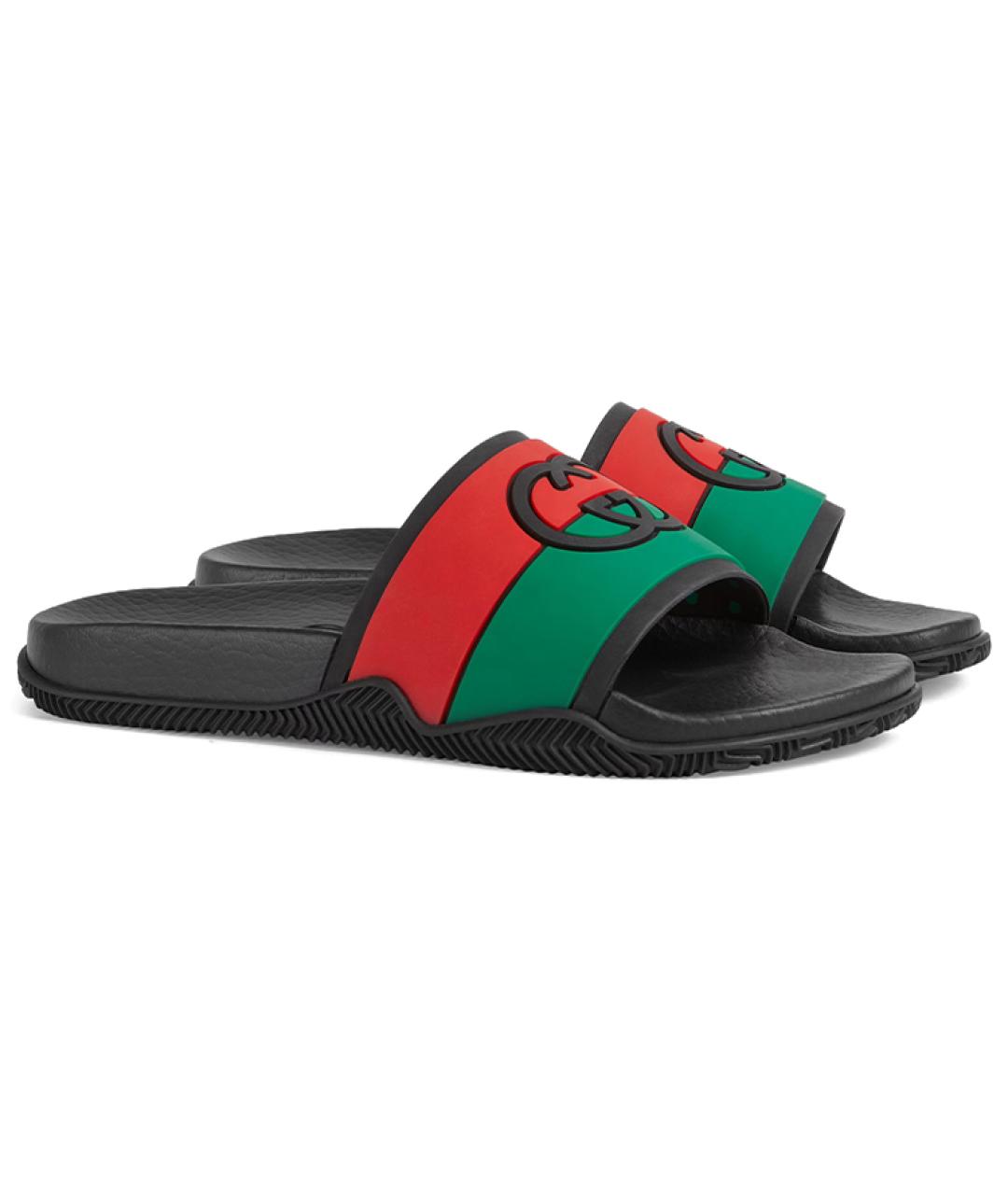 GUCCI Черные сандалии, фото 3