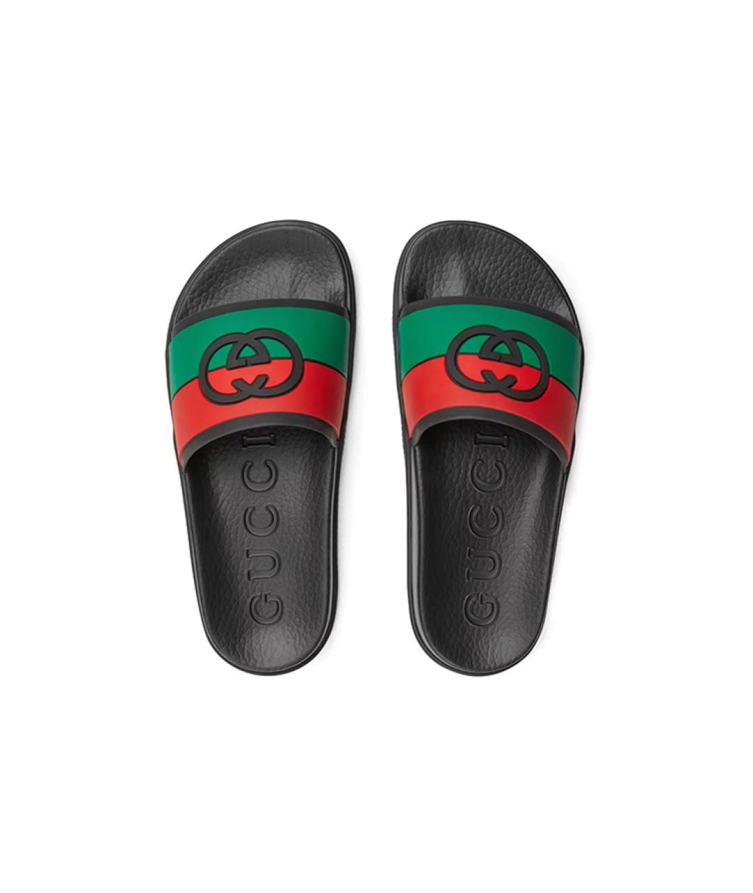 GUCCI Черные сандалии, фото 4