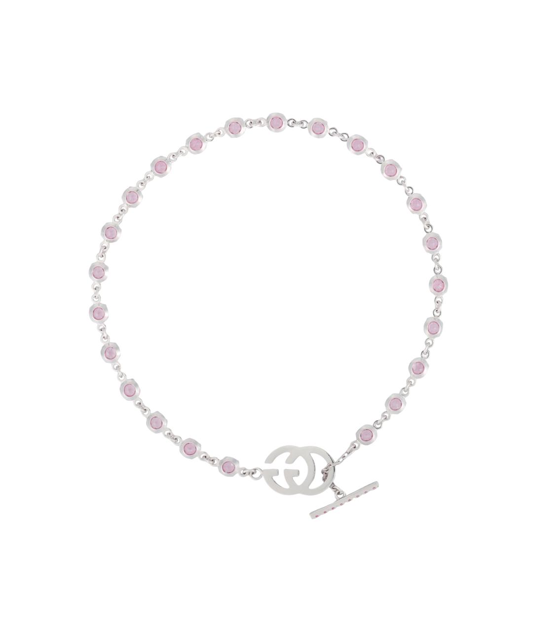 GUCCI Розовый браслет из белого золота, фото 2