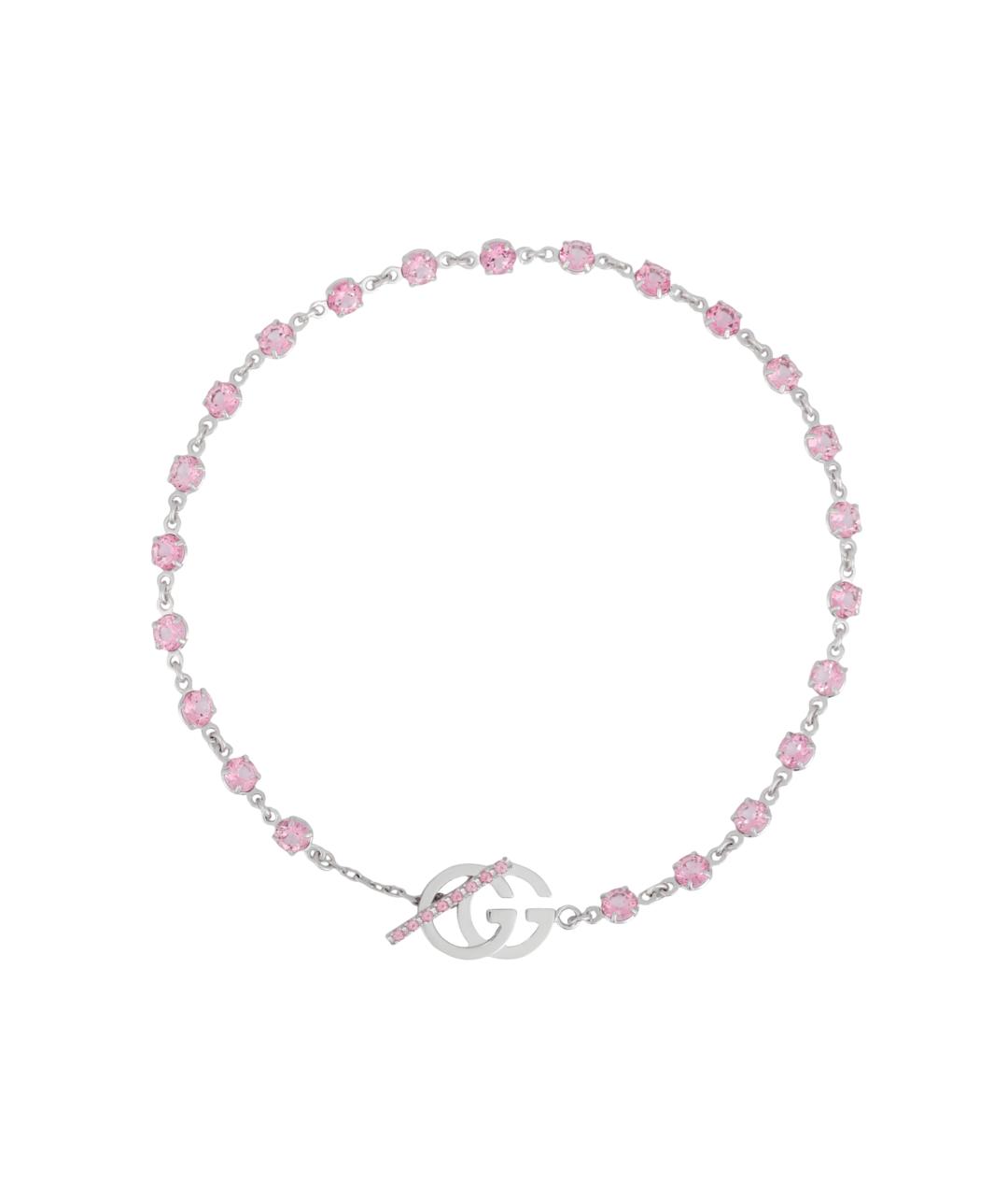 GUCCI Розовый браслет из белого золота, фото 1