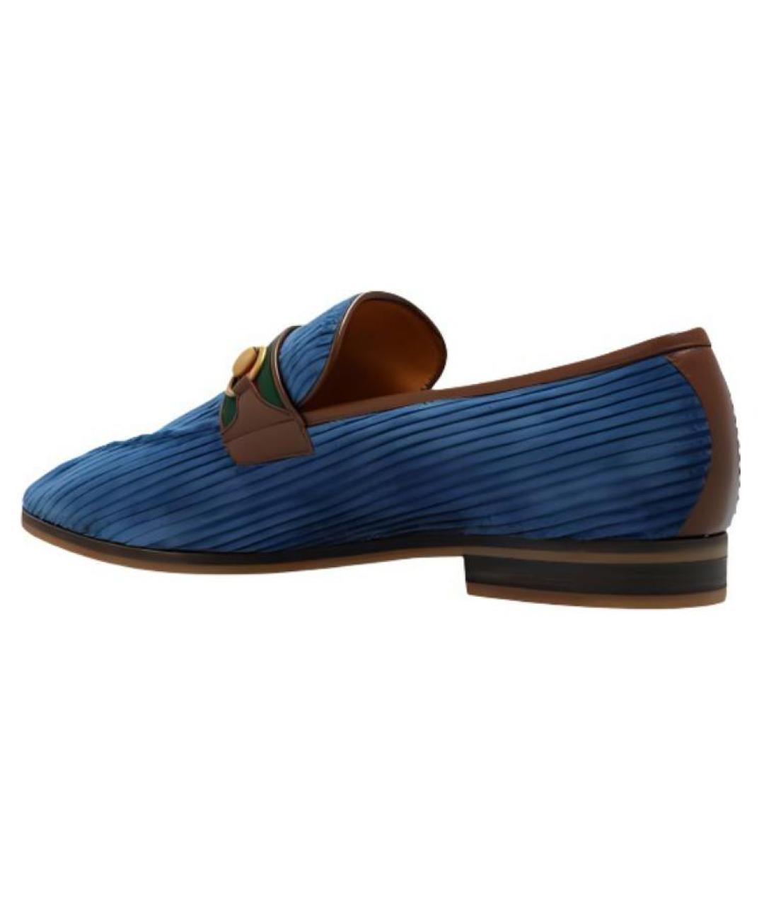 GUCCI Синие лоферы, фото 4