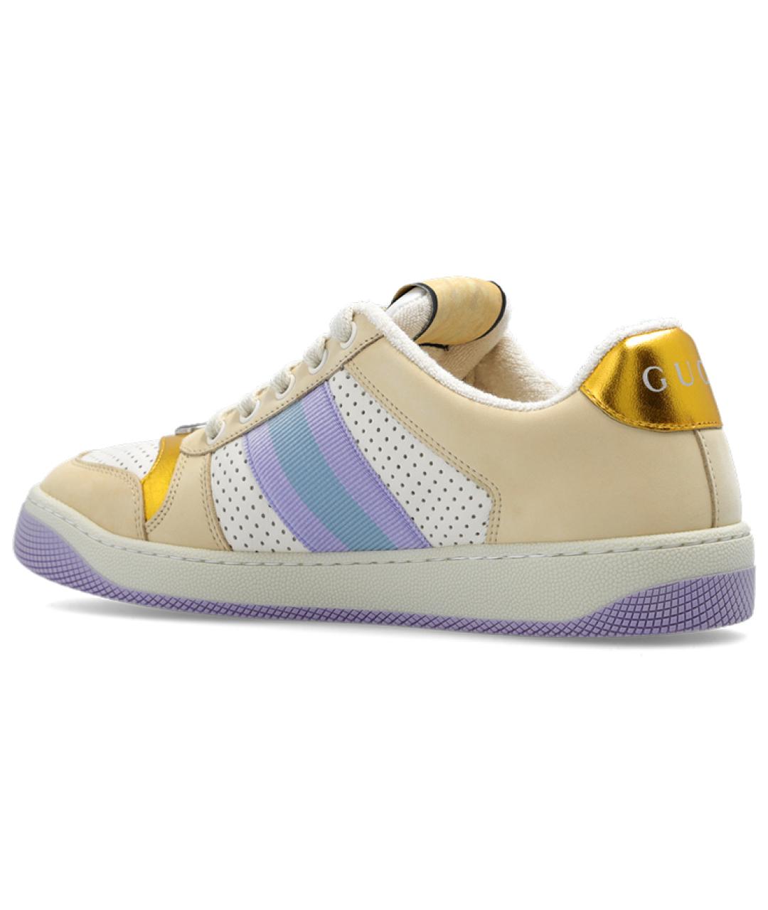 GUCCI Мульти кожаные кроссовки, фото 5