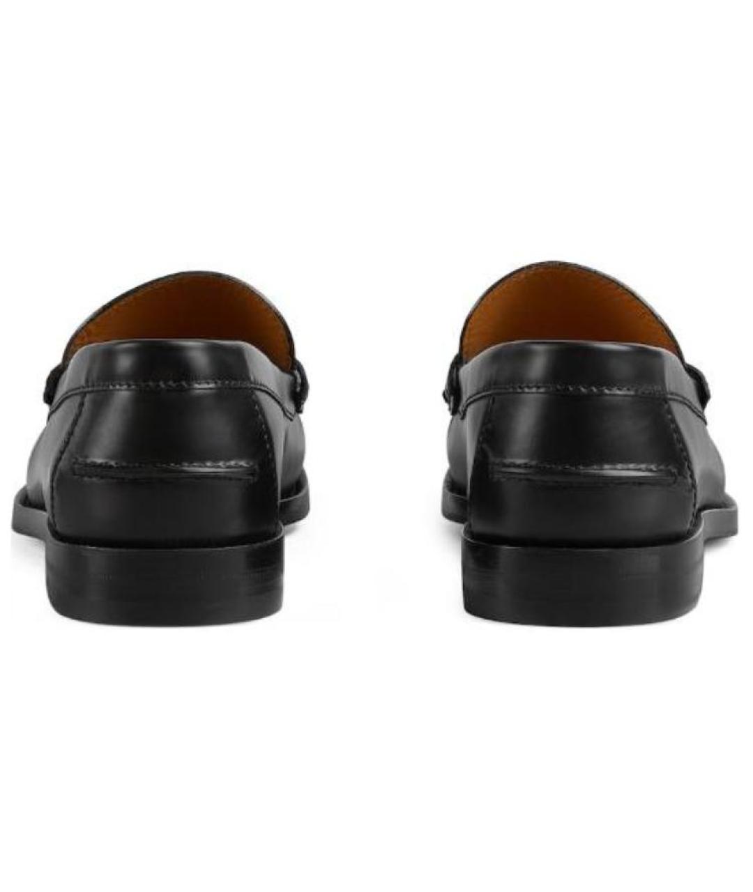 GUCCI Черные кожаные лоферы, фото 5