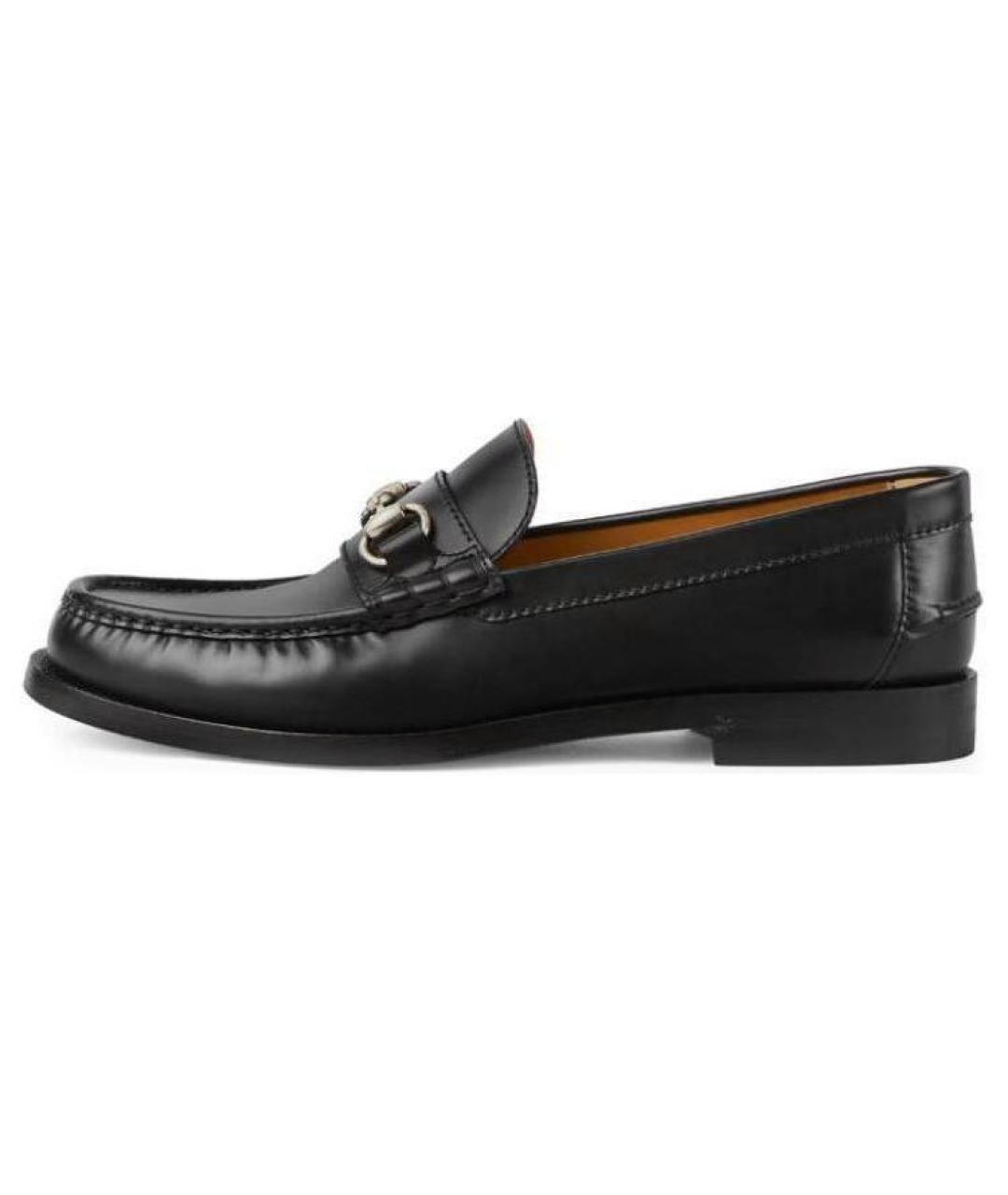 GUCCI Черные кожаные лоферы, фото 2