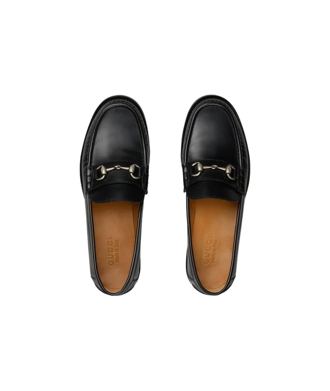 GUCCI Черные кожаные лоферы, фото 4