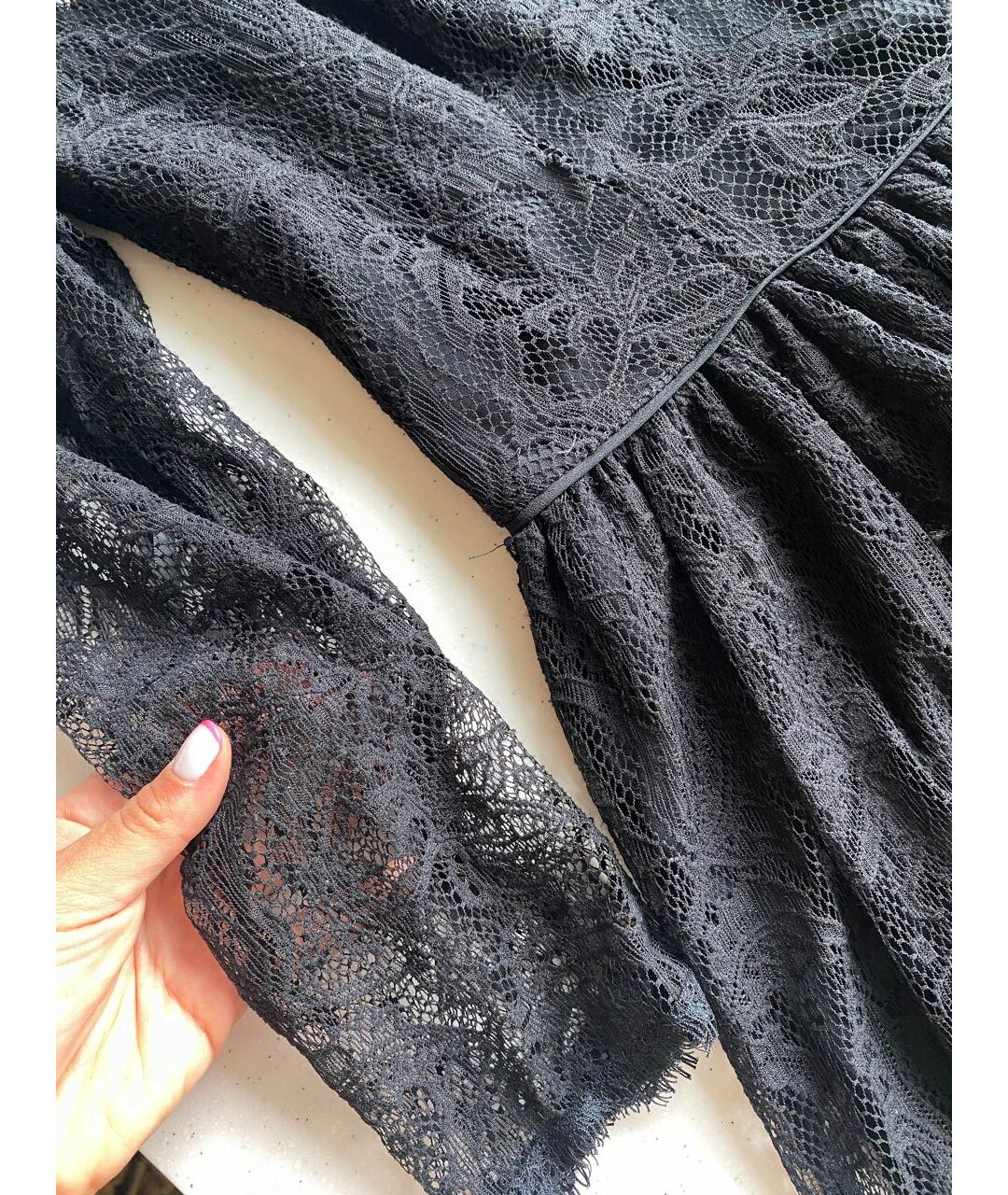 JUICY COUTURE Черное кружевное повседневное платье, фото 2