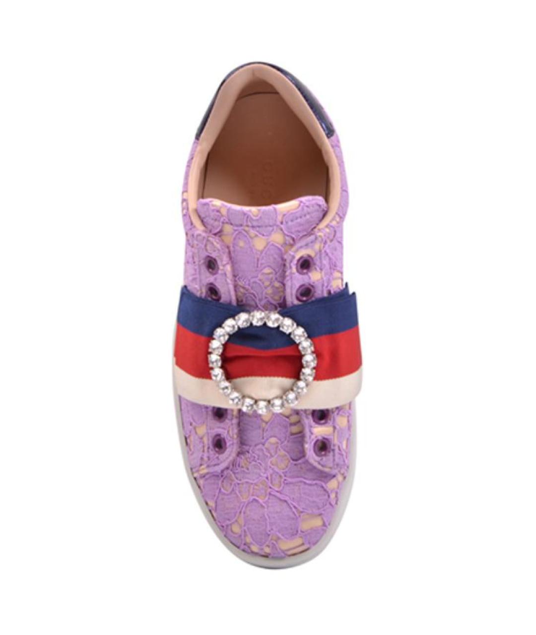 GUCCI Фиолетовые кеды, фото 5