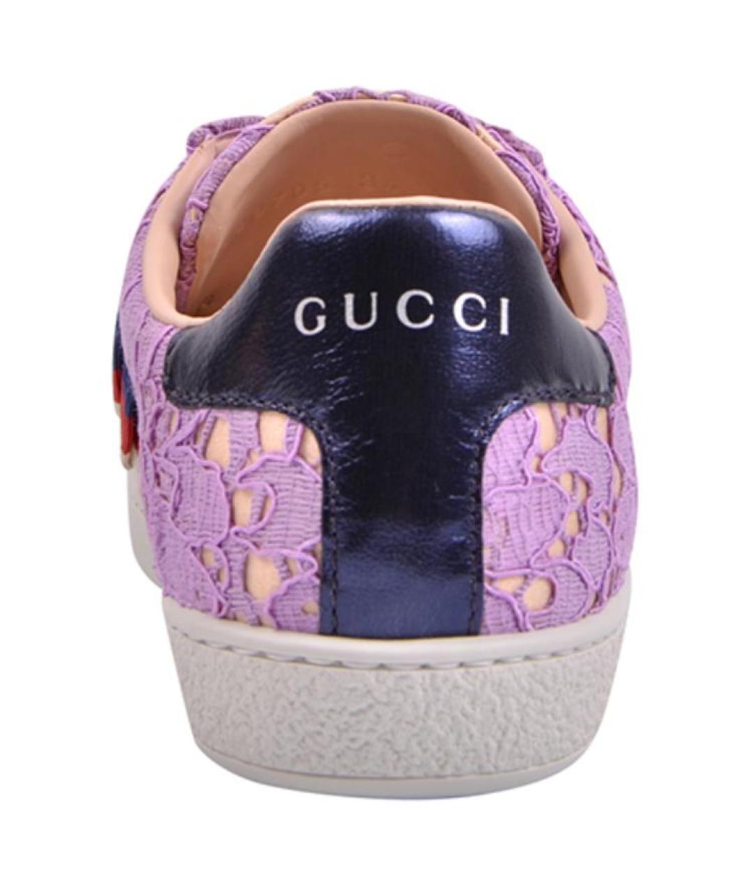 GUCCI Фиолетовые кеды, фото 6