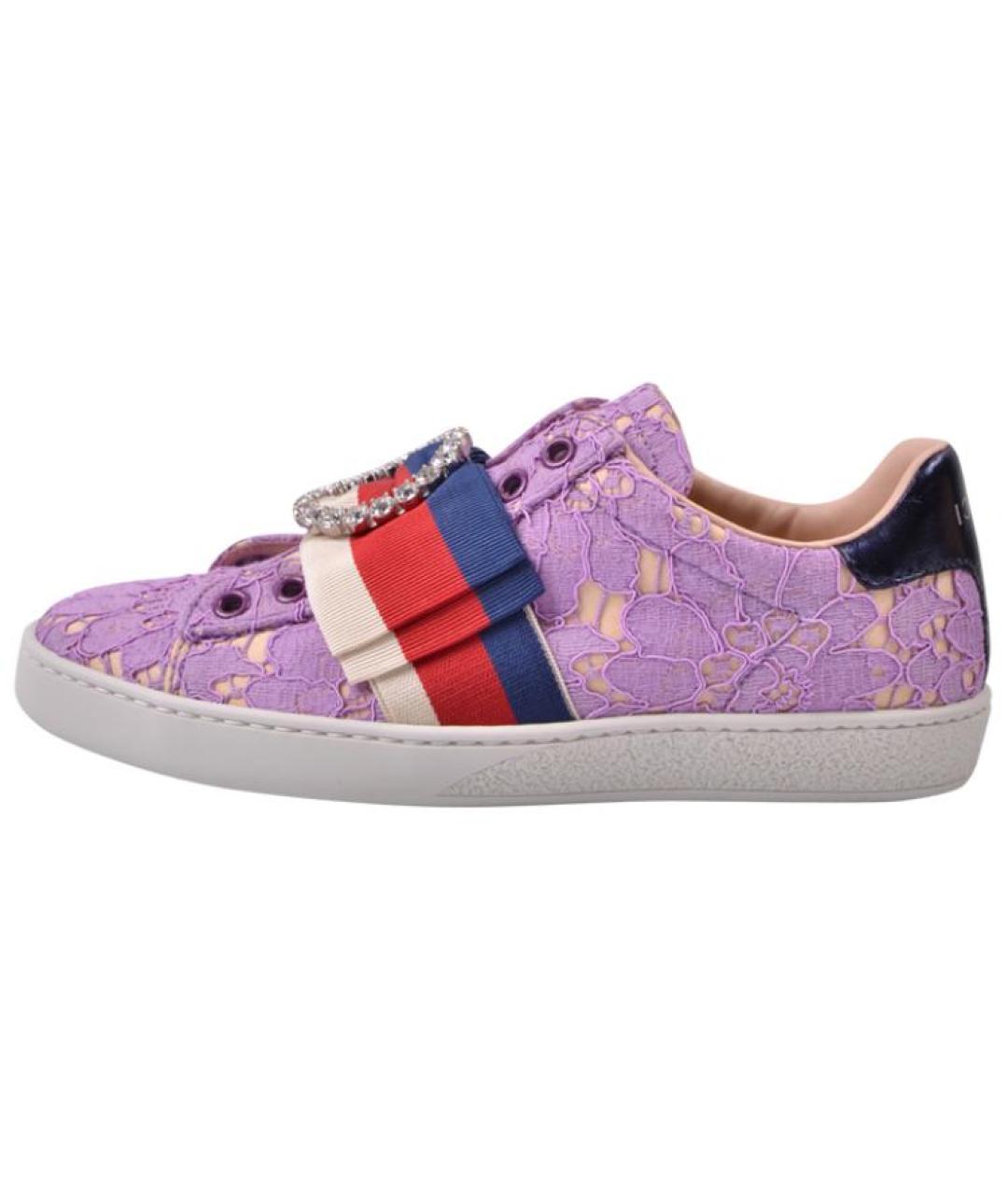 GUCCI Фиолетовые кеды, фото 2