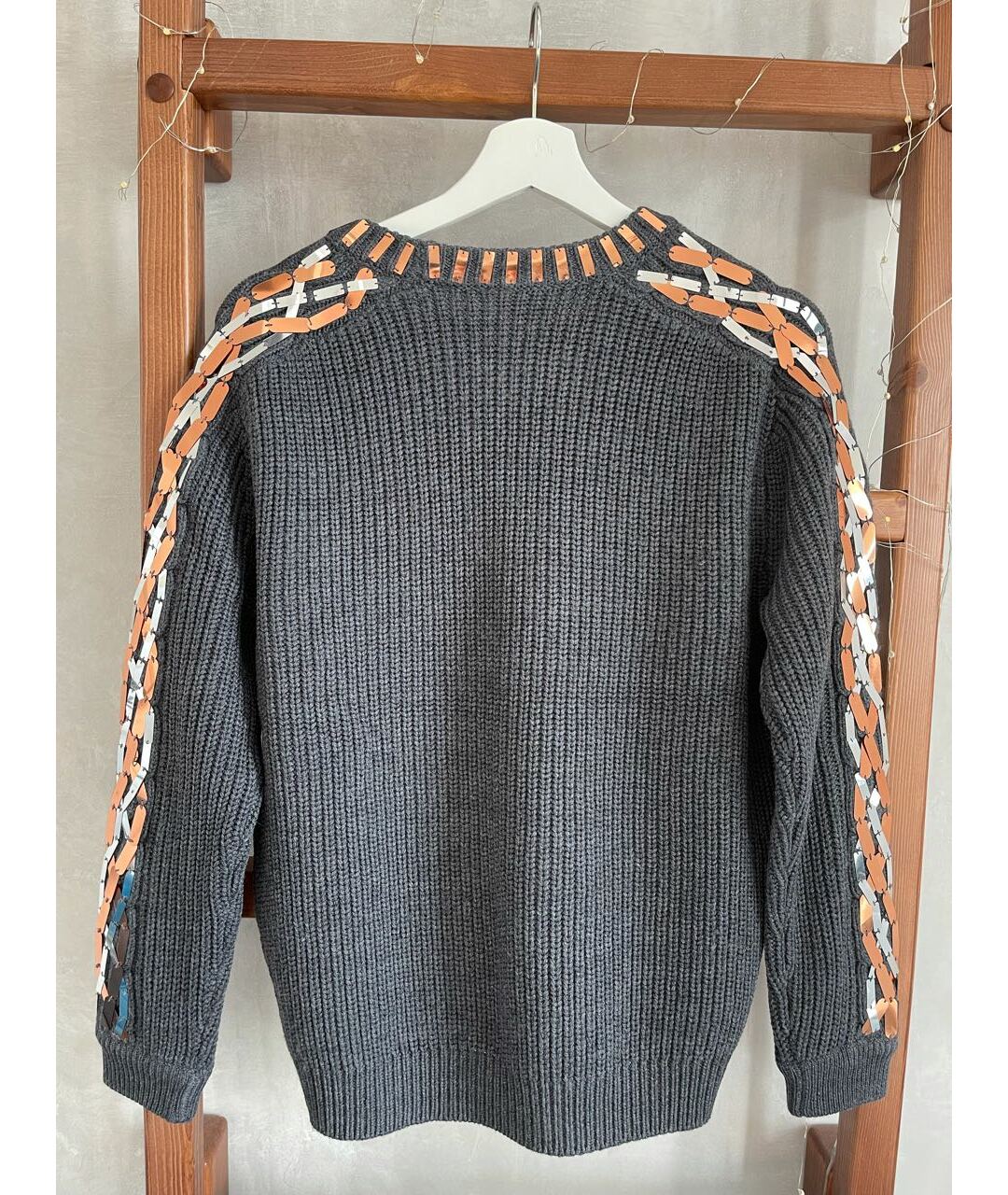 KENZO Антрацитовый шерстяной джемпер / свитер, фото 2