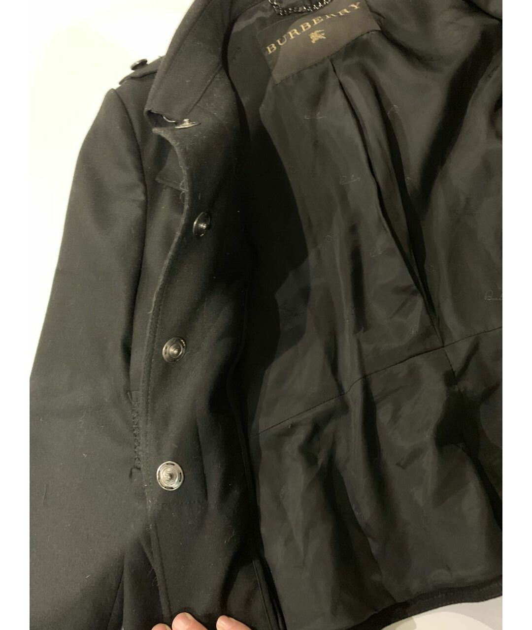 BURBERRY Черный шерстяной жакет/пиджак, фото 8