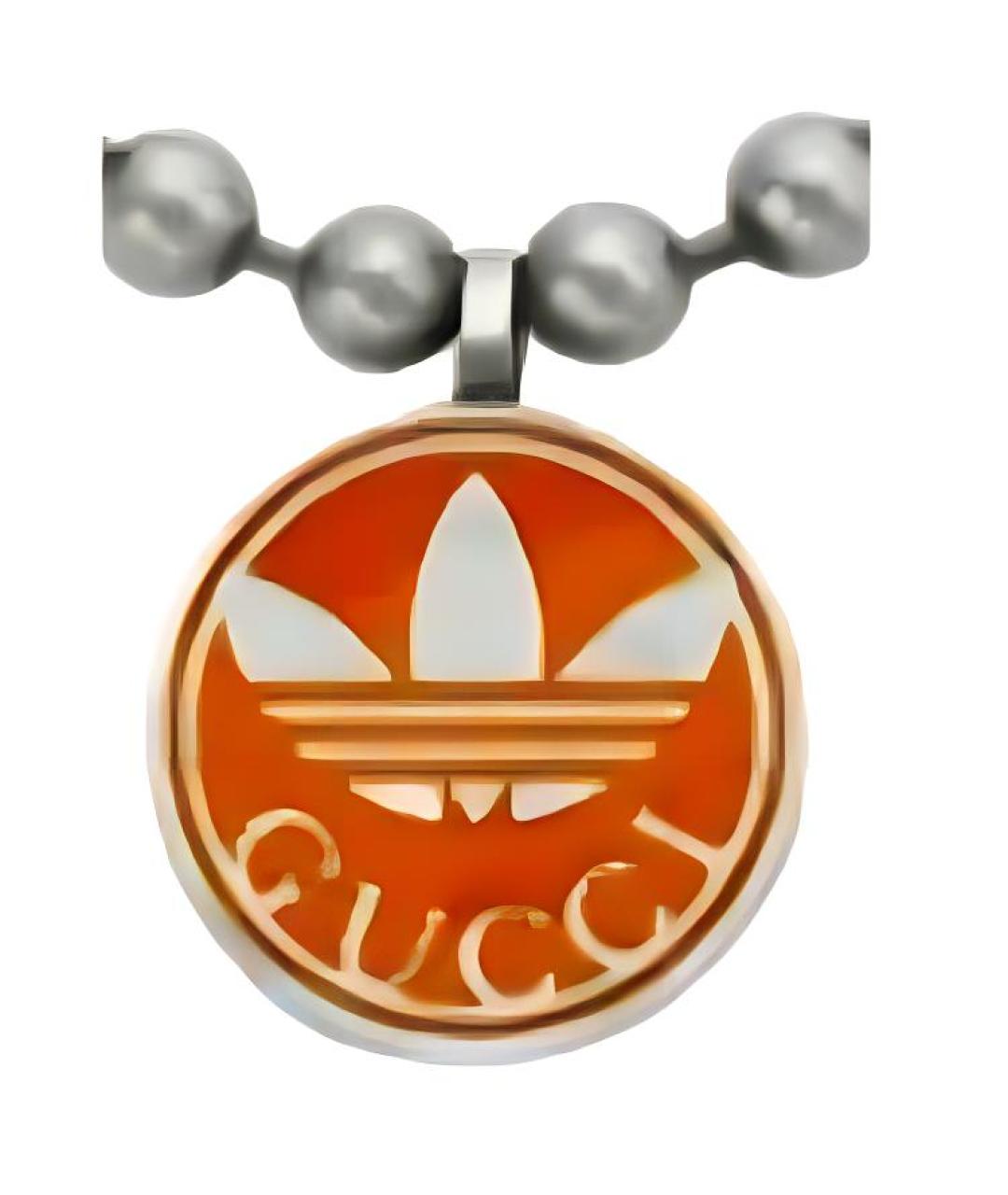 GUCCI Оранжевая серебряная подвеска, фото 5