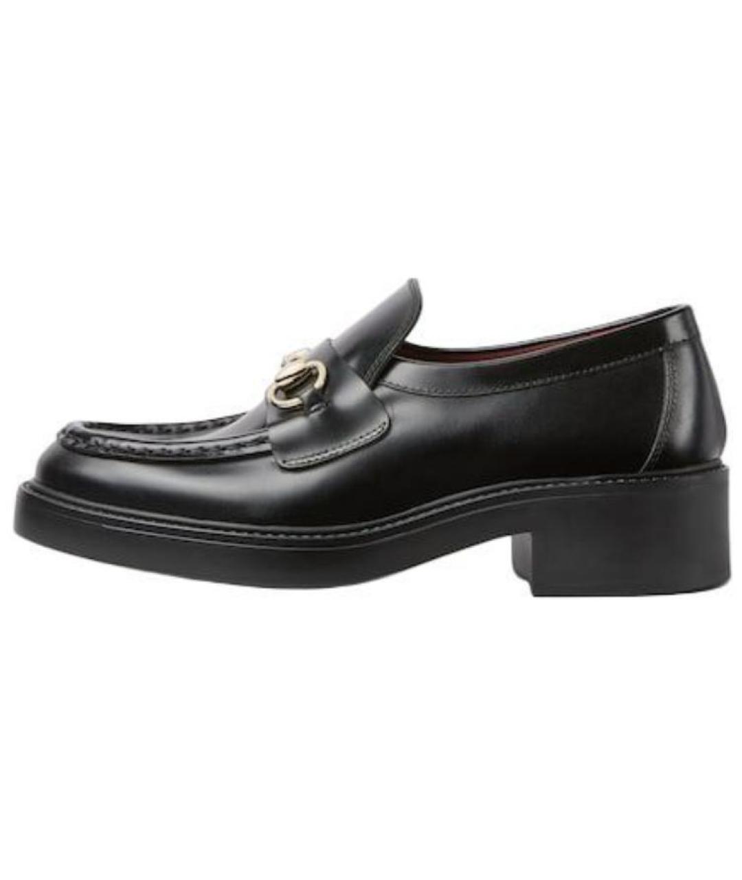 GUCCI Черные кожаные лоферы, фото 2