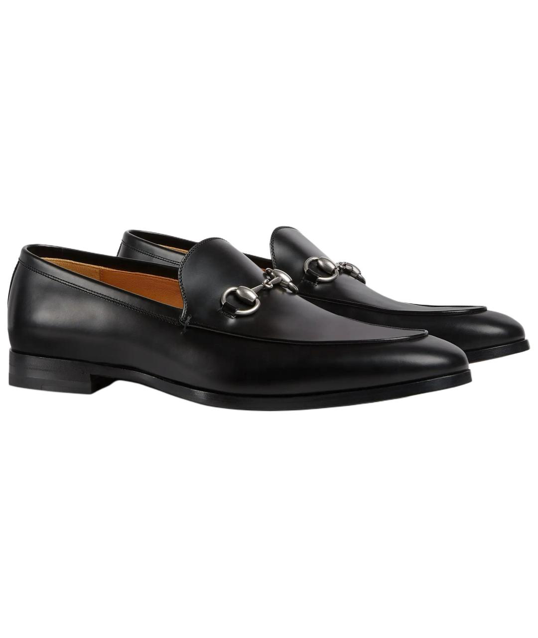 GUCCI Черные кожаные лоферы, фото 3