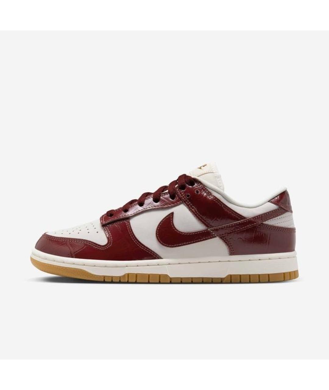 NIKE Бордовые кожаные кеды, фото 6