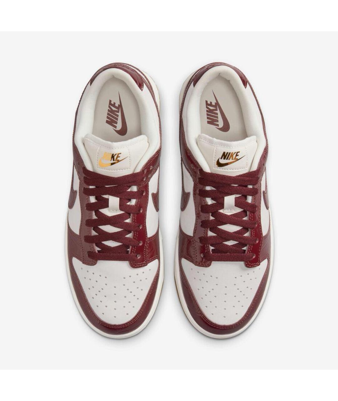 NIKE Бордовые кожаные кеды, фото 2