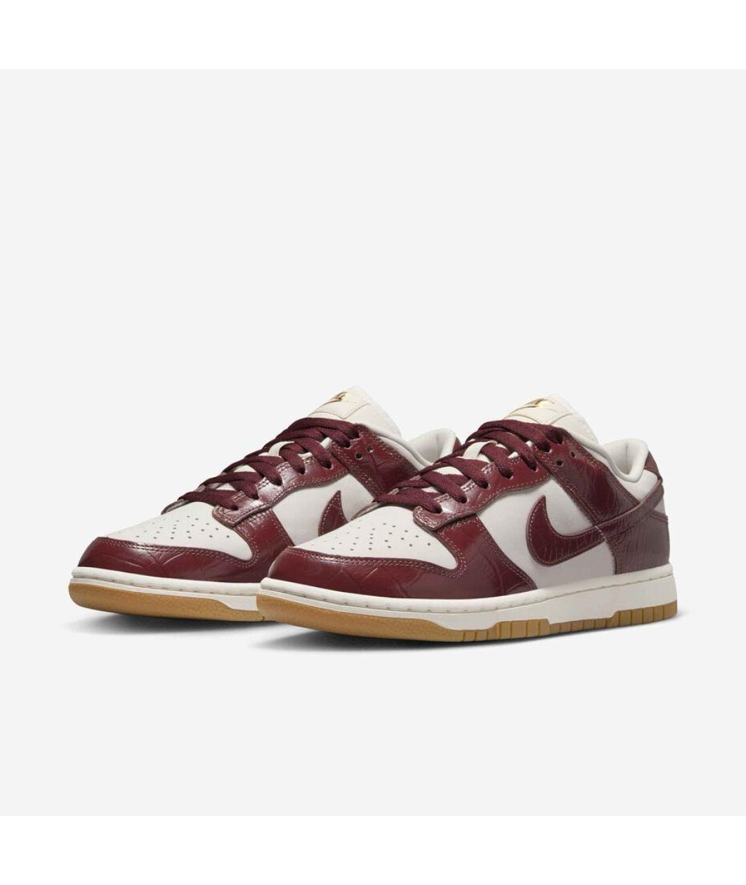 NIKE Бордовые кожаные кеды, фото 3