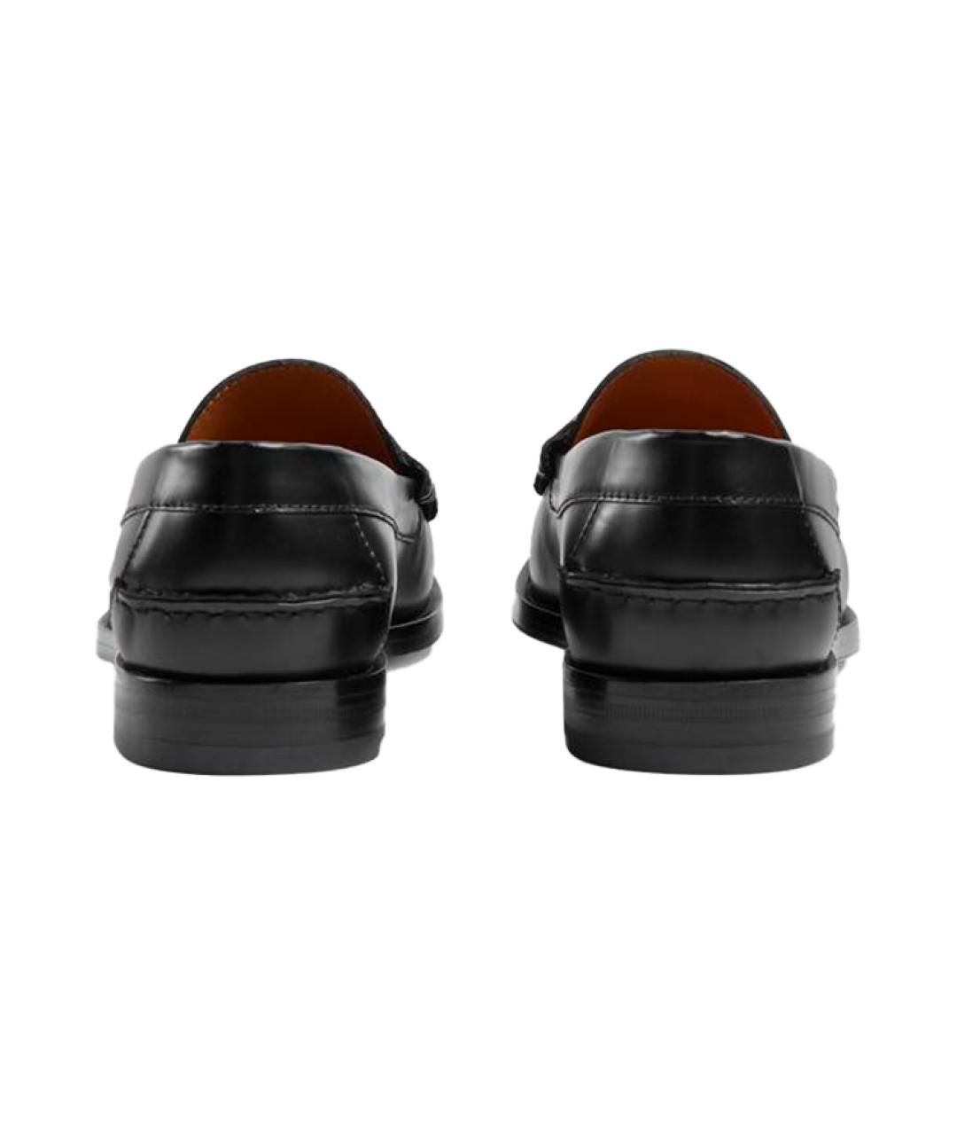 GUCCI Черные кожаные лоферы, фото 4