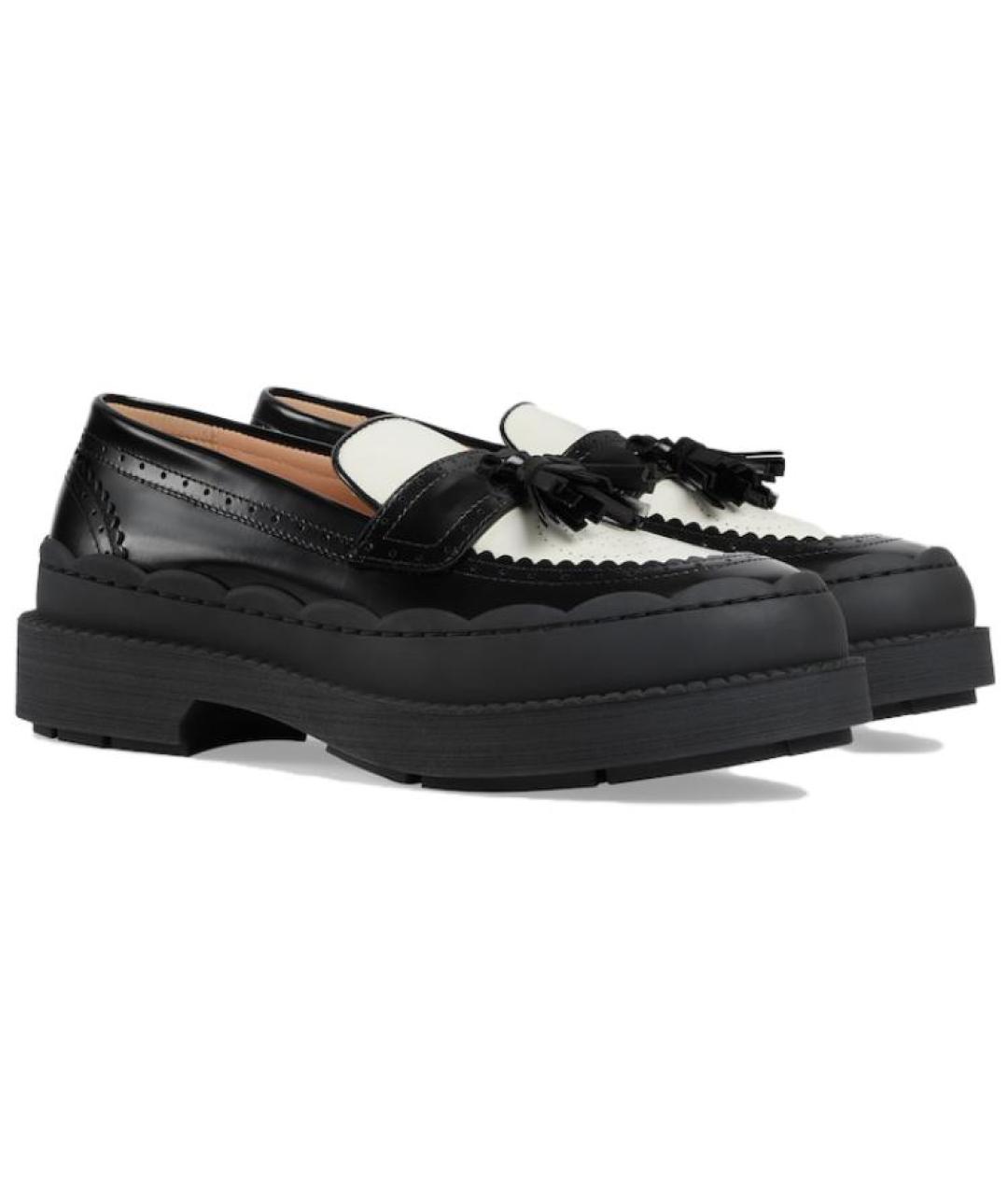 GUCCI Черные кожаные лоферы, фото 3