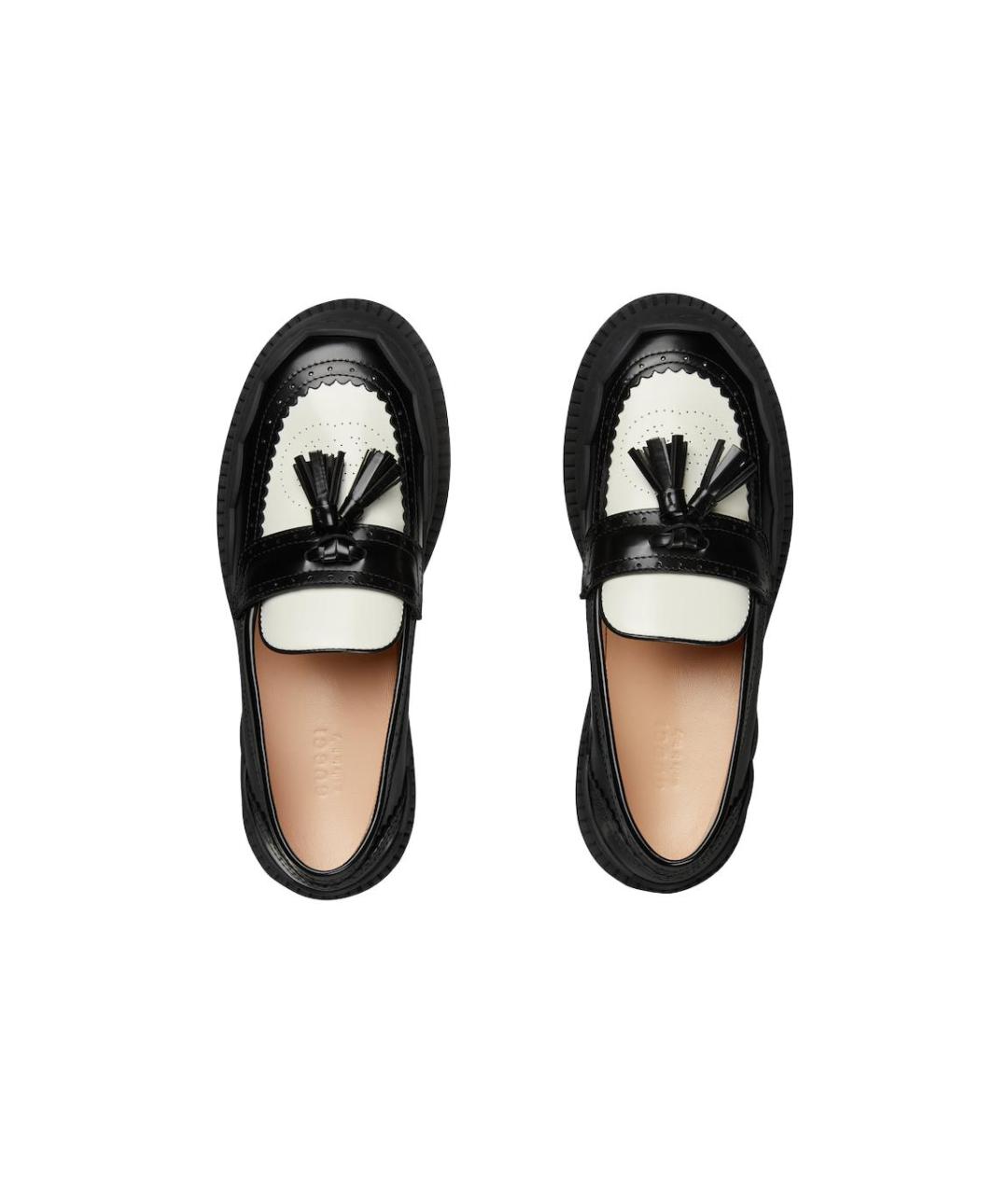 GUCCI Черные кожаные лоферы, фото 4