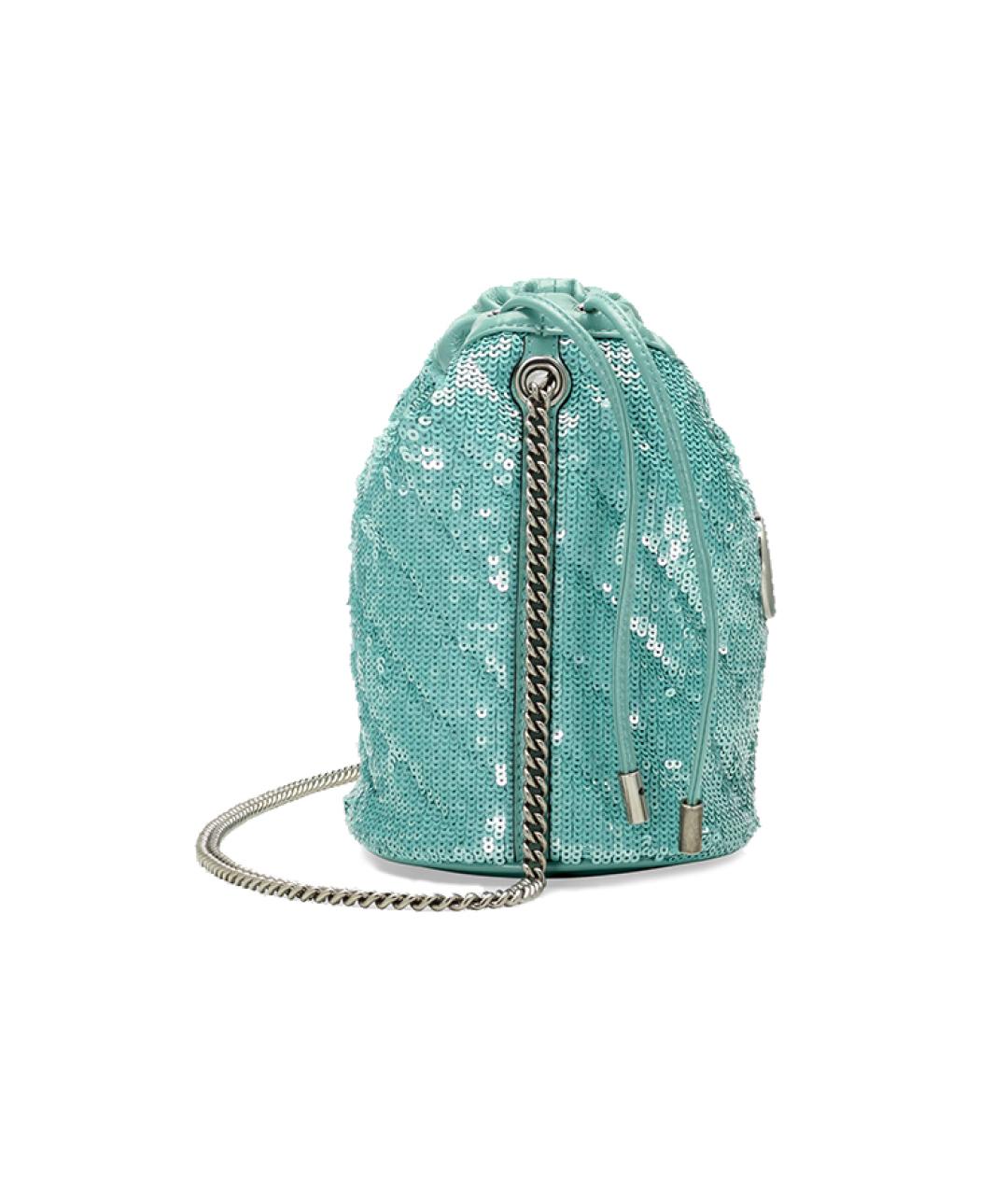 GUCCI Голубая кожаная сумка через плечо, фото 3