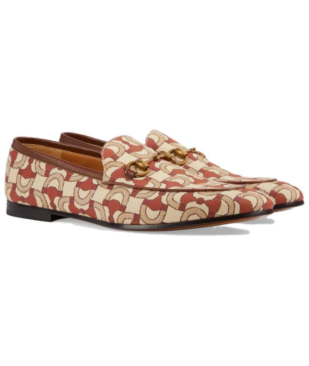GUCCI Бежевые лоферы, фото 3