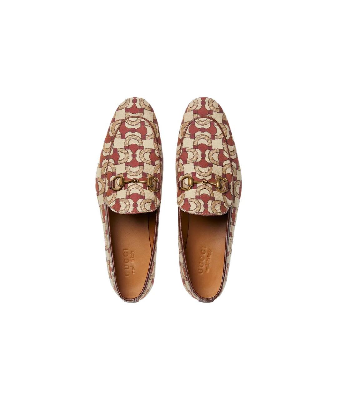 GUCCI Бежевые лоферы, фото 4