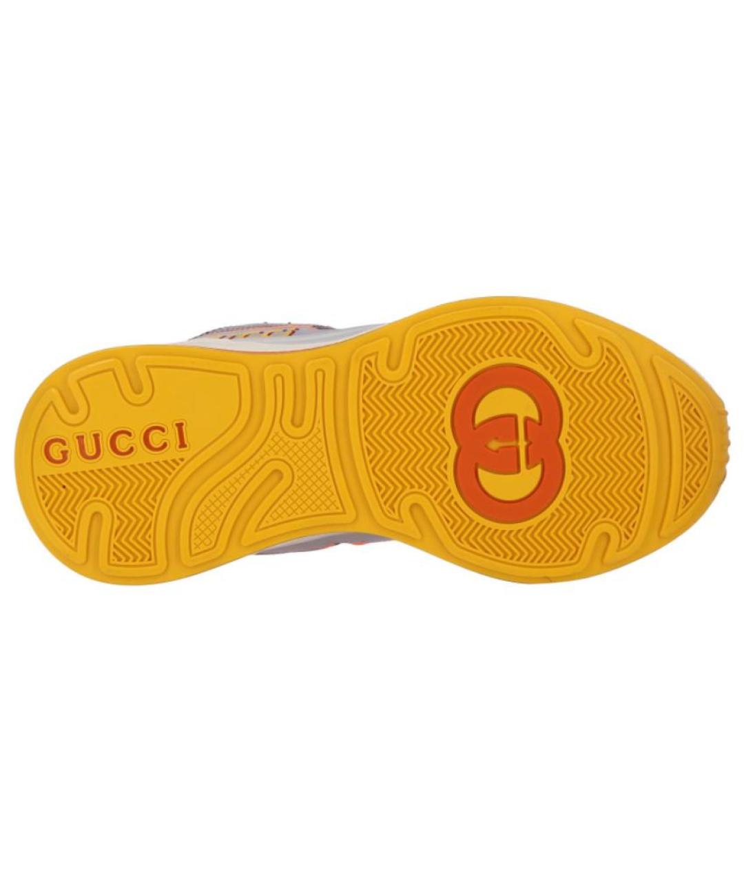 GUCCI Бежевые кроссовки, фото 5