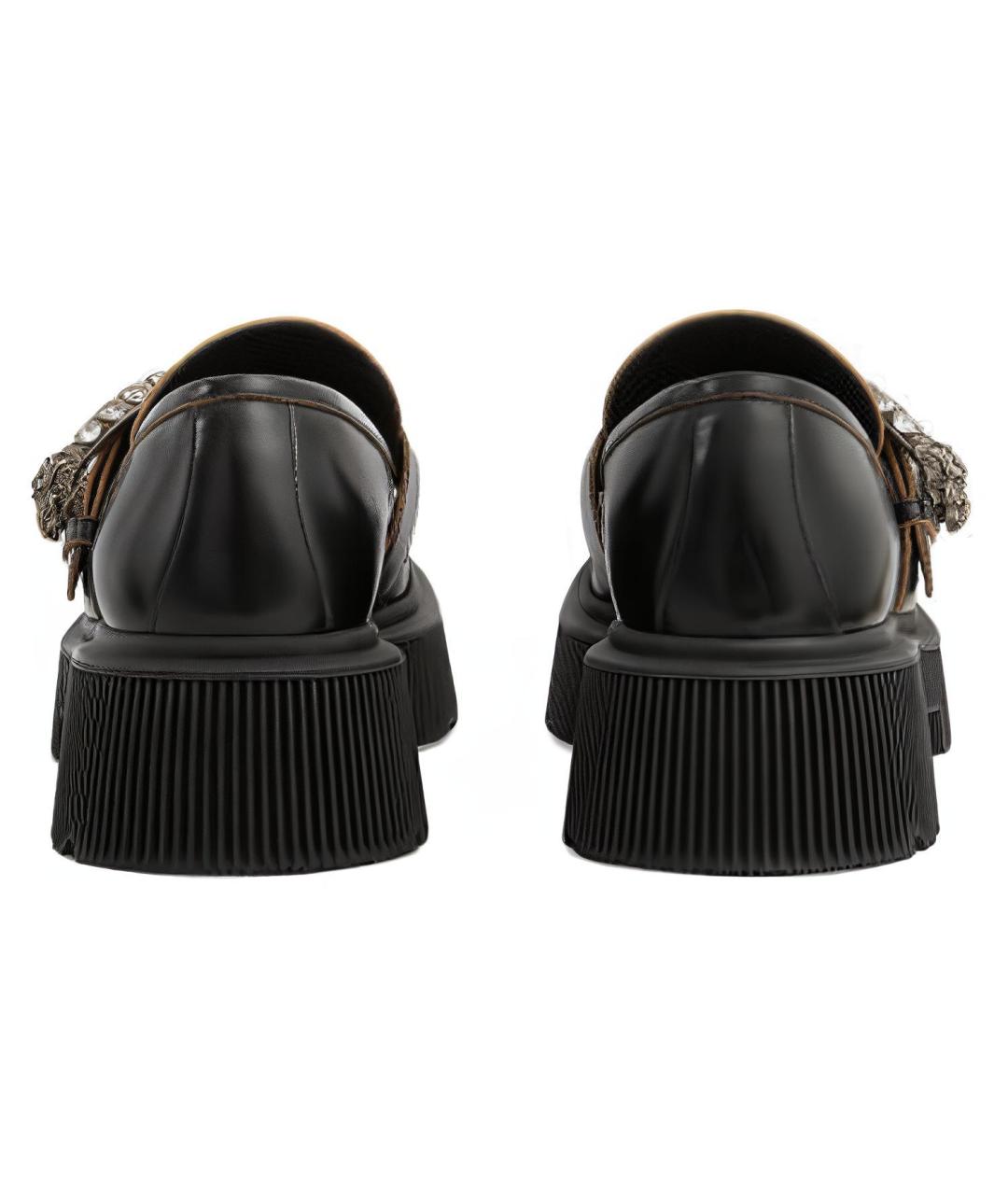 GUCCI Черные кожаные лоферы, фото 6