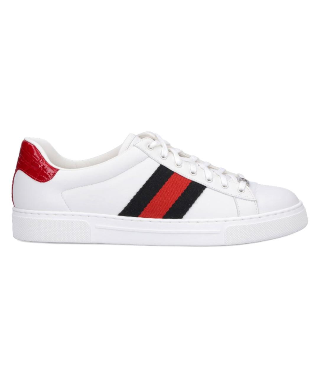 GUCCI Белые низкие кроссовки / кеды, фото 1