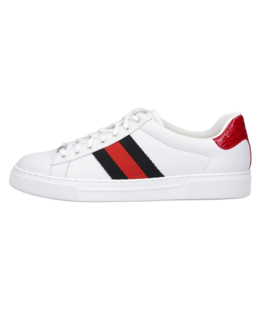 GUCCI Белые низкие кроссовки / кеды, фото 2