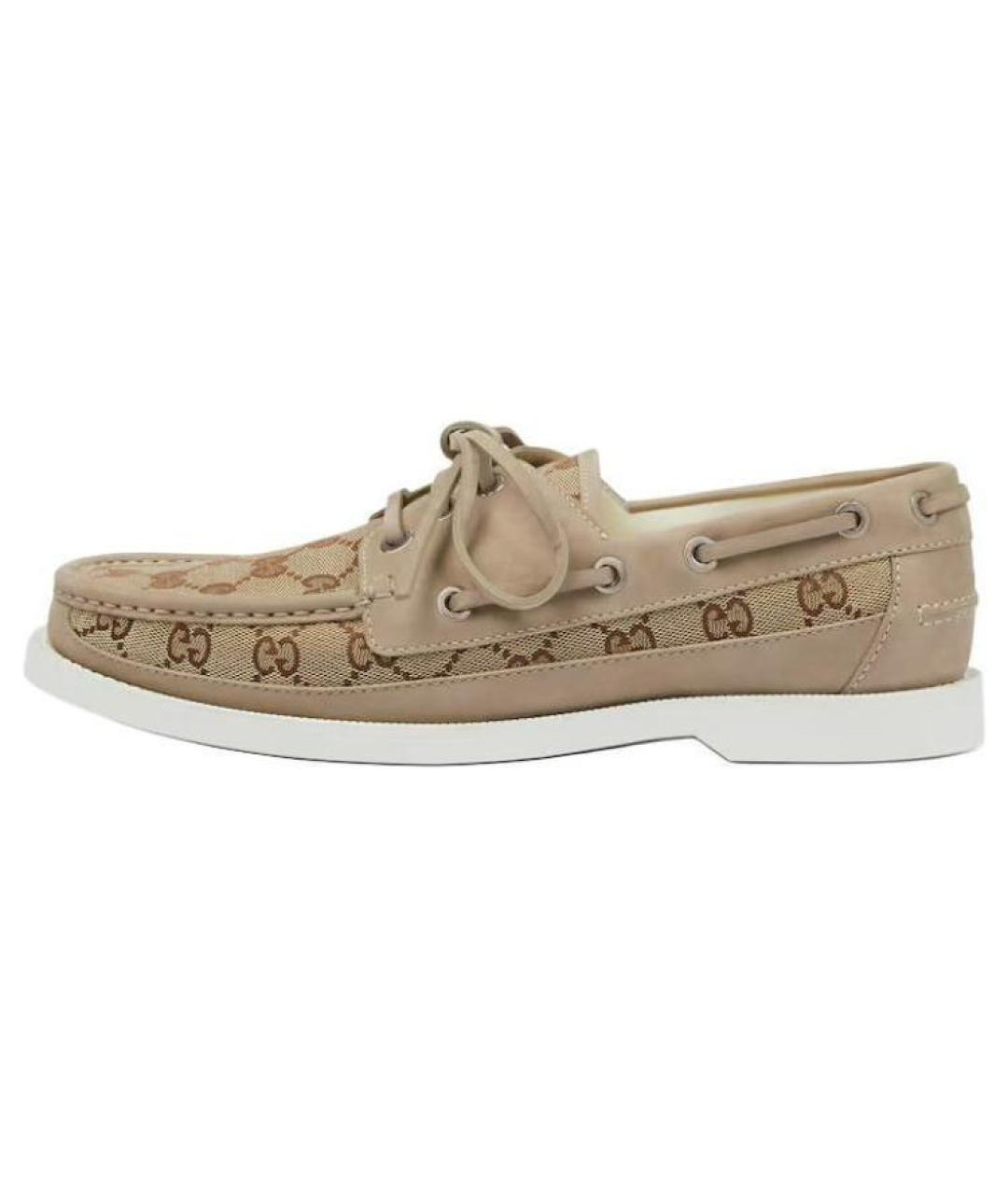 GUCCI Бежевые лоферы, фото 2