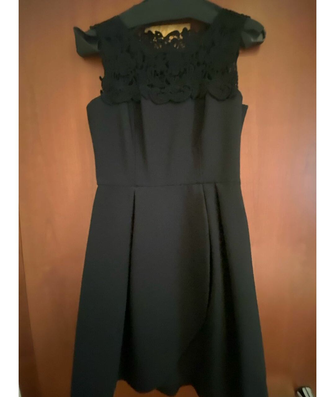 ERMANNO SCERVINO Черное креповое коктейльное платье, фото 2