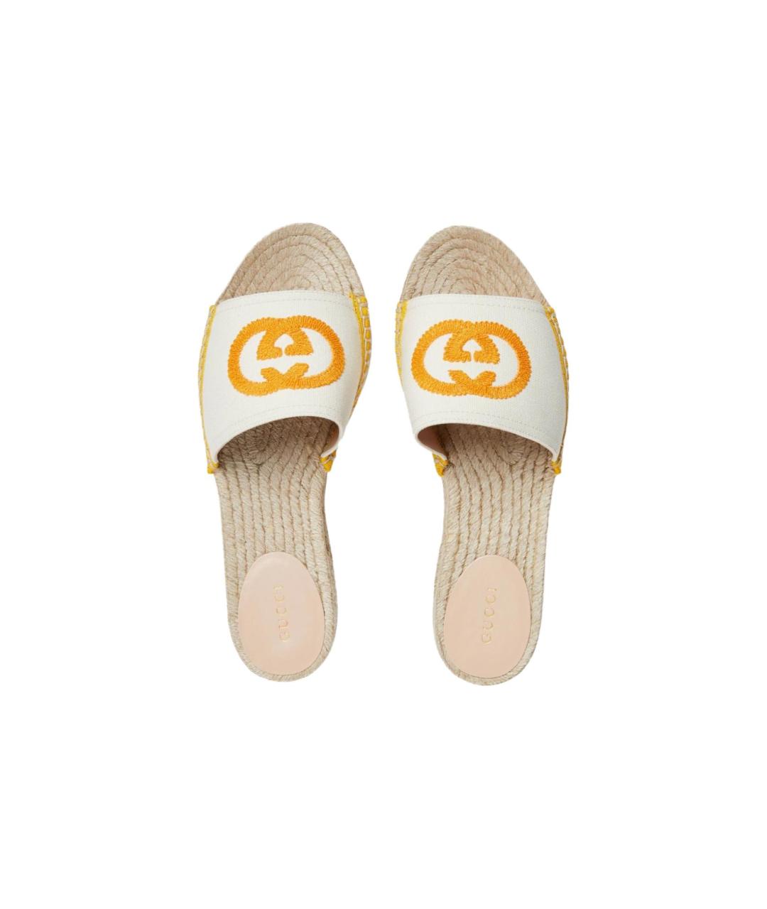 GUCCI Белые сандалии, фото 4