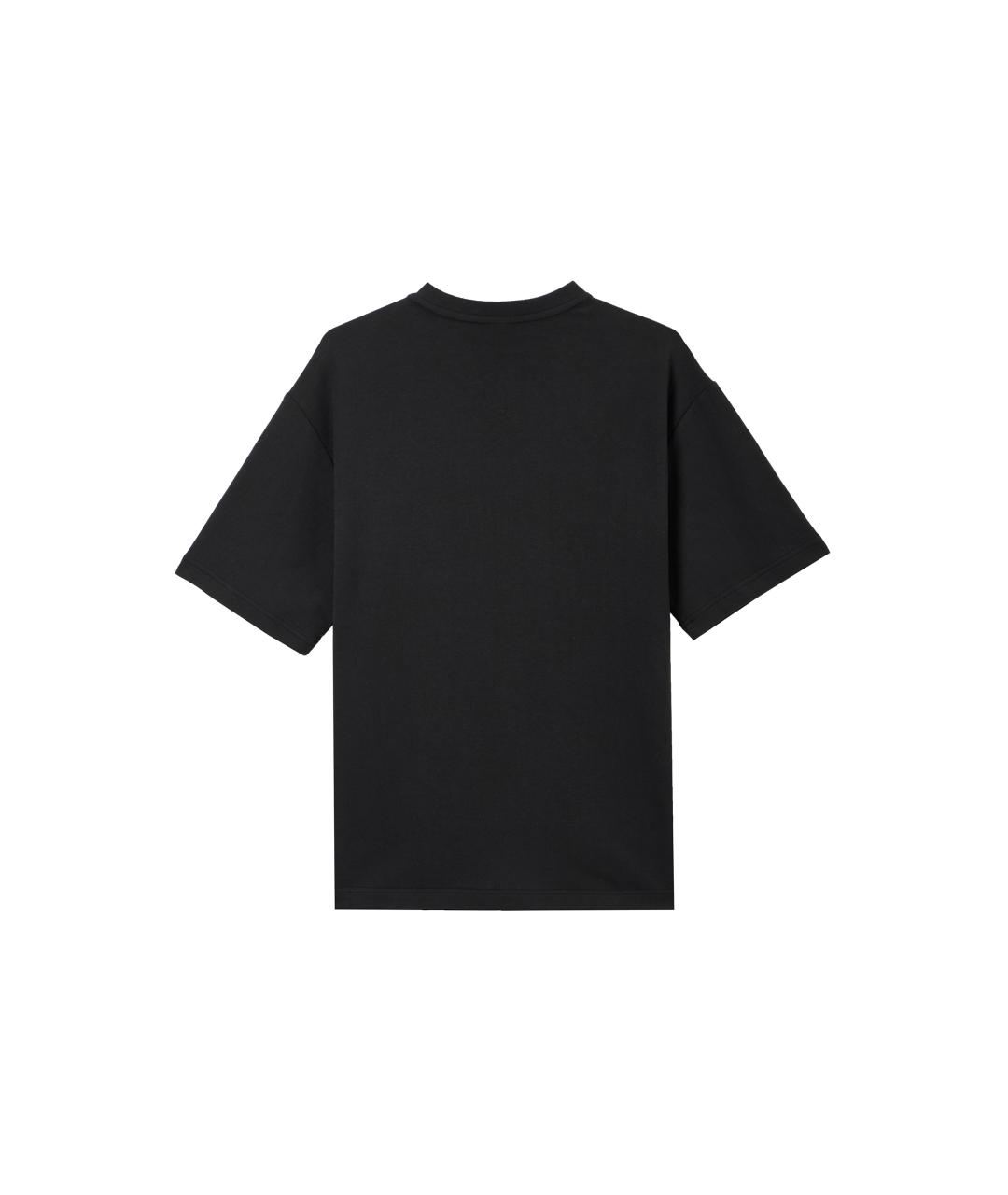 ALO YOGA Черная хлопковая футболка, фото 2