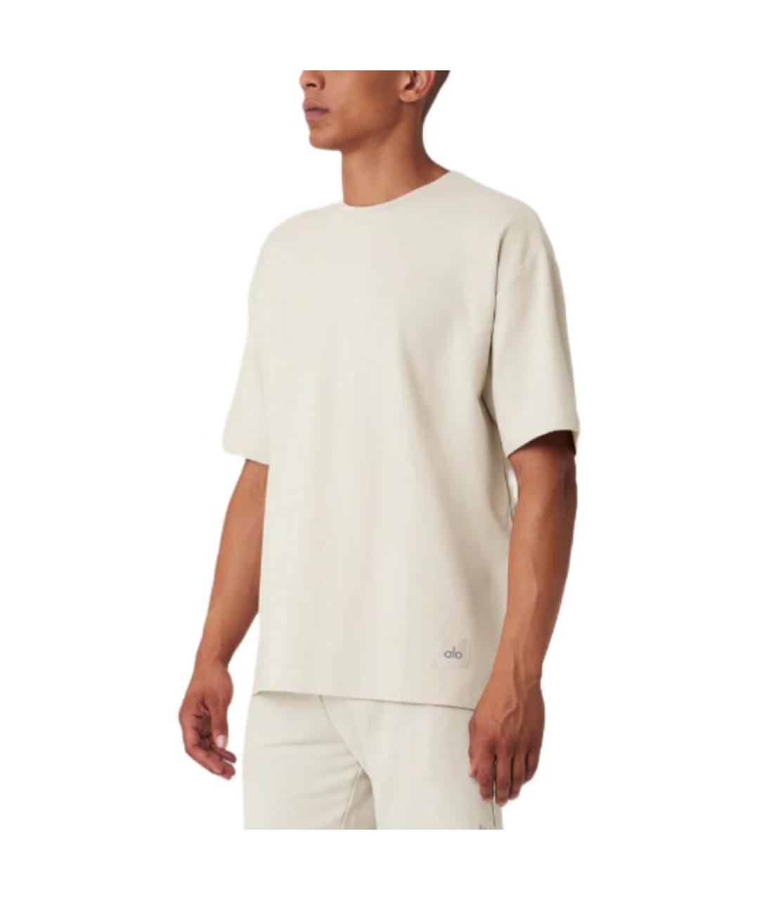 ALO YOGA Белая футболка, фото 3