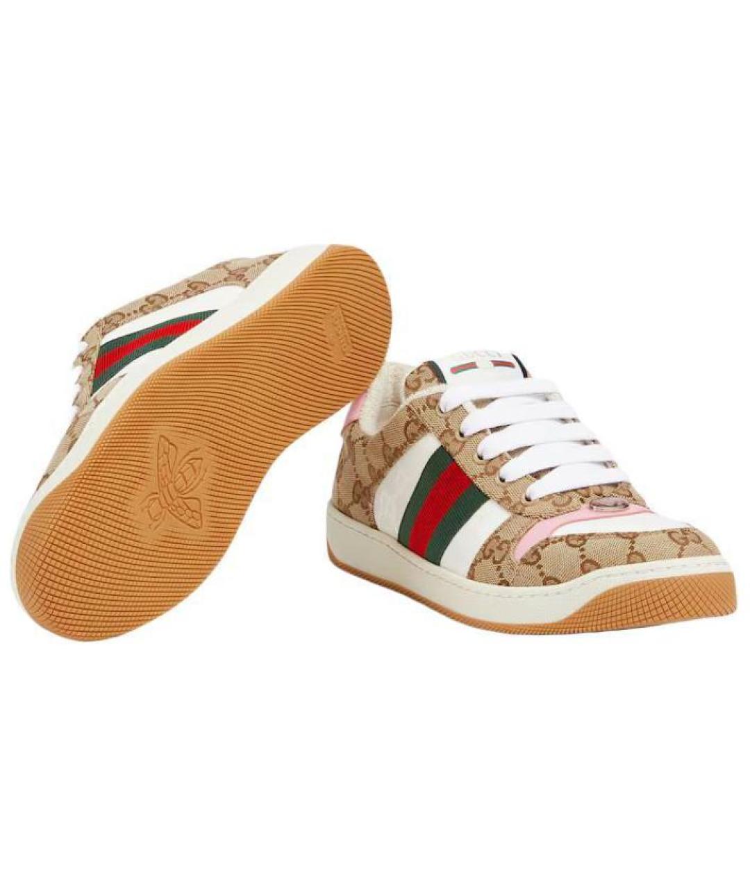 GUCCI Коричневые кроссовки, фото 6